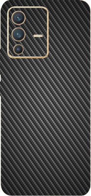 BugguSkin VIVO V23 Pro 5G Mobile Skin(Ultra Super Black Carbon Fiber Skin With High Mattte Finish.)