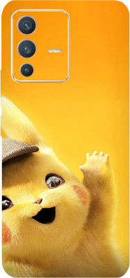 LAMHA Vivo V23 5G Mobile Skin(Ultra Super Baby Pikachu With High Matte Finish.)