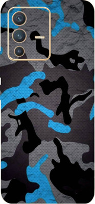 BugguSkin VIVO V23 Pro 5G Mobile Skin(Ultra Super Camouflage Blue Skin With High Matte Finish.)