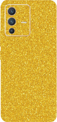 BugguSkin VIVO V23 Pro 5G Mobile Skin(Ultra Super Golden Glitter Skin With High Matte Finish.)