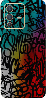 LAMHA Vivo V23 5G Mobile Skin(Ultra Super Graffiti Text Shape High Matte Finish.)