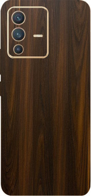 LAMHA Vivo V23 5G Mobile Skin(Ultra Super Mahogany Woods With High Matte Finish.)