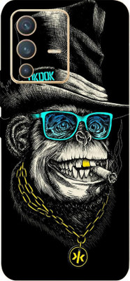 LAMHA Vivo V23 5G Mobile Skin(Ultra Super Smart And Crazy Monkey Shape High Matte Finish.)