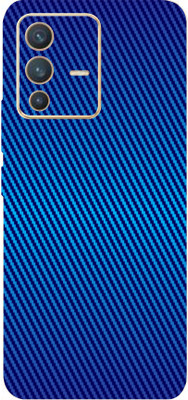 BUGGU Vivo V23 5G, vivo v23 5g Mobile Skin(Ultra Super Blue Carbon Fiber Skin With High Matte Finish.)