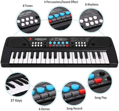 RIGHT SEARCH KEY PIANO KEYBOARD TOY FOR KIDS-01(Black, White)