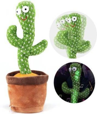 CASE CREATION Cactus Toy Talking Cactus Dancing Cactus Plush Toy For Babies Sunny Wriggle Sing(Multicolor)