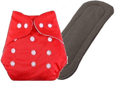 DOMENICO Reusable Washable Cloth Nappies With Inserts(5 Layer Insert)(1 Diaper 1 Insert)