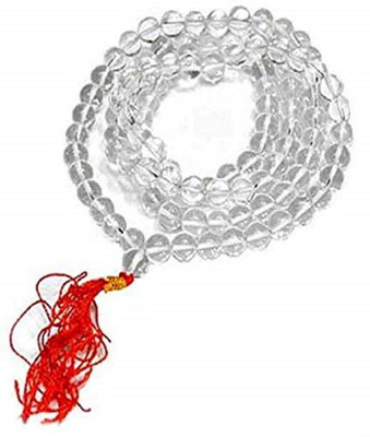 Sumukh Tulsi Mala Sphatik Mala Crystal Necklace