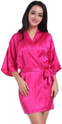 CELOSIA Women Robe(Pink)