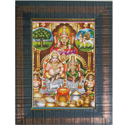 FRAMTASTIC Goddess Kubera Lakshmi Religious Frame