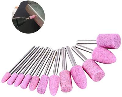 ATOZTOOLS 12pcs Abrasive Polishing Mounted Stone for Rotary Tools Grinding Stone Wheel 2.35mm Shank Mini Nail Drill Bit Set Rotary Tools Grinding Stone Rotary Bit Rotary Bit Set
