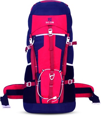 Re-On 55-L RUCKSACK BACKPACK, OUTDOOR HIKING. TREKKING BAG Rucksack  - 55 L(Blue, Red)