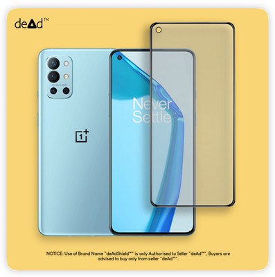 deAdShield Edge To Edge Tempered Glass for OnePlus 9R 5G(Pack of 1)