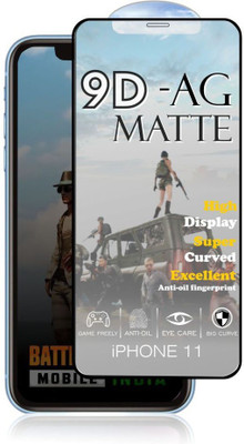 ELEF Edge To Edge Tempered Glass for Apple iPhone 11 9D Matte Tempered Glass Anti Fingerprint Gaming Tempered Glass(Pack of 1)