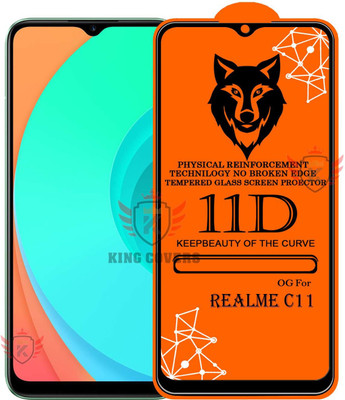 KING COVERS Tempered Glass Guard for REALME-C11 Edge to Edge Tempered Glass(Pack of 1)