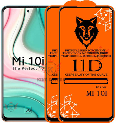 KING COVERS Tempered Glass Guard for MI-10i Edge to Edge Tempered Glass(Pack of 2)