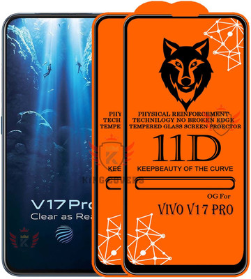 KING COVERS Tempered Glass Guard for VIVO-V17 PRO Edge to Edge Tempered Glass(Pack of 2)