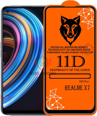 KING COVERS Tempered Glass Guard for REALME-X7 Edge to Edge Tempered Glass(Pack of 1)