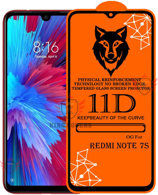 KING COVERS Tempered Glass Guard for REDMI NOTE-7s Edge to Edge Tempered Glass(Pack of 1)
