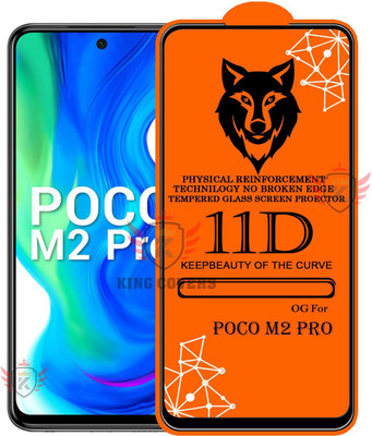KING COVERS Tempered Glass Guard for POCO-M2 PRO Edge to Edge Tempered Glass(Pack of 1)