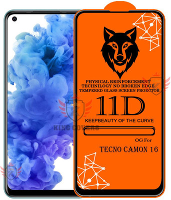 KING COVERS Tempered Glass Guard for TECNO-CAMON 16 Edge to Edge Tempered Glass(Pack of 1)