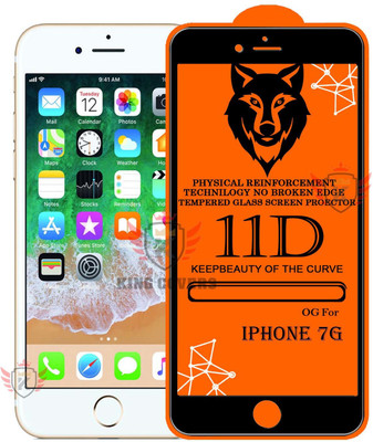 KING COVERS Tempered Glass Guard for IPHONE-7G Edge to Edge Tempered Glass(Pack of 1)