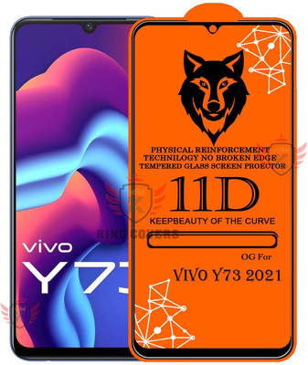 KING COVERS Tempered Glass Guard for VIVO-Y73(2021) Edge to Edge Tempered Glass(Pack of 1)