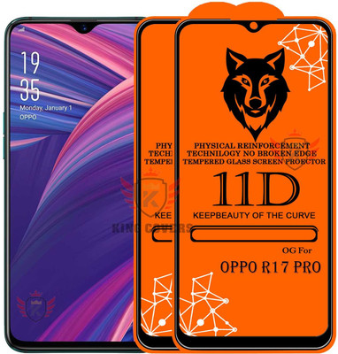 KING COVERS Tempered Glass Guard for OPPO-R17 PRO Edge to Edge Tempered Glass(Pack of 2)