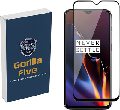 GORILLA FIVE Edge To Edge Tempered Glass for OnePlus 6T, Oneplus 7-(Pack of 1)