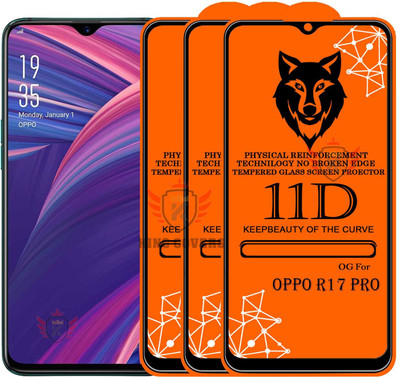KING COVERS Tempered Glass Guard for OPPO-R17 PRO Edge to Edge Tempered Glass(Pack of 3)
