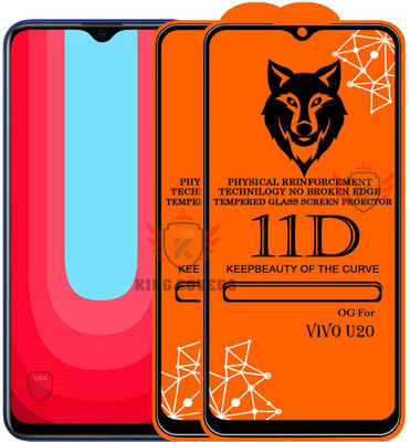 KING COVERS Tempered Glass Guard for VIVO-U20 Edge to Edge Tempered Glass(Pack of 2)