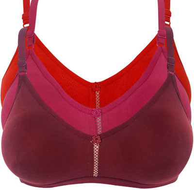 X-WELL Women Full Coverage Non Padded Bra(Multicolor)