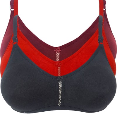 X-WELL Women Full Coverage Non Padded Bra(Multicolor)