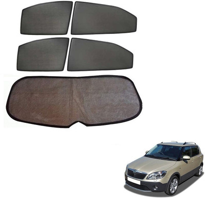 KOZDIKO Side Window Sun Shade For Skoda Fabia(Black)