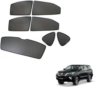 KOZDIKO Side Window, Rear Window Sun Shade For Toyota New Fortuner(Black)