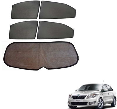 KOZDIKO Side Window Sun Shade For Skoda Rapid(Black)