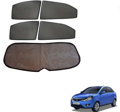 KOZDIKO Side Window, Rear Window Sun Shade For Tata Zest(Black)