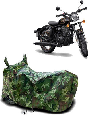Exciting collections Two Wheeler Cover for Royal Enfield(Bullet Electra Twinspark, Green)