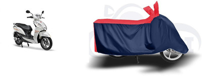 ATBROTHERS Waterproof Two Wheeler Cover for Ampere(Magnus BS6, Blue, Red)