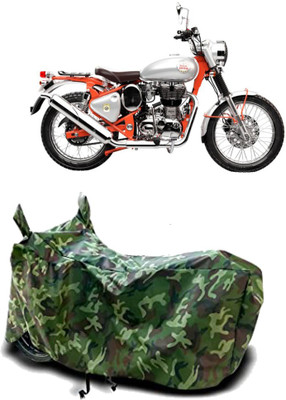 Exciting collections Two Wheeler Cover for Royal Enfield(Bullet Trials 500, Green)