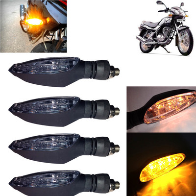 Pious Front, Rear, Side LED Indicator Light for TVS Fiero F2(Amber)