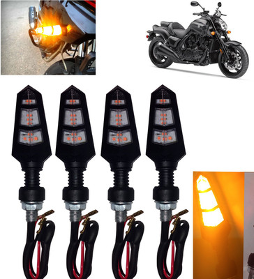 DvineAutoFashionZ Front, Rear, Side LED Indicator Light for Yamaha VMAX(Amber)