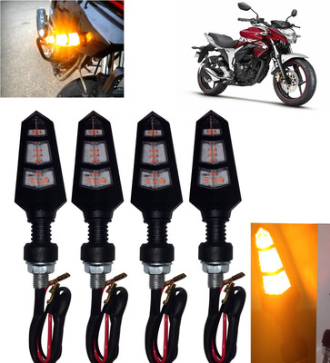 DvineAutoFashionZ Front, Rear, Side LED Indicator Light for Suzuki Universal For Bike(Amber)