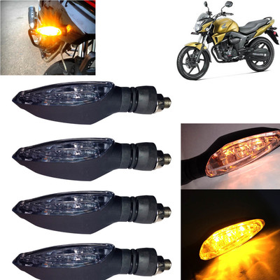 Pious Front, Rear, Side LED Indicator Light for Honda CB Trigger(Amber)