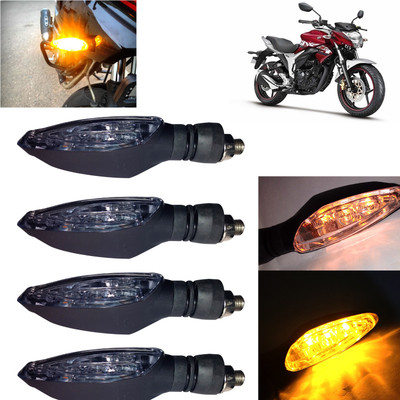 Pious Front, Rear, Side LED Indicator Light for Suzuki Universal For Bike(Amber)