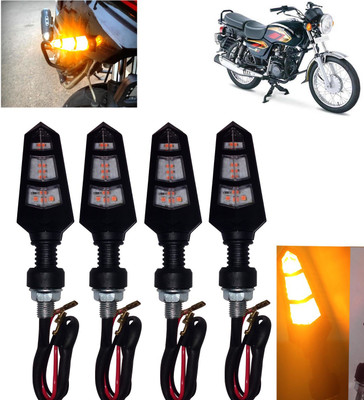 DvineAutoFashionZ Front, Rear, Side LED Indicator Light for TVS Max 4R(Amber)