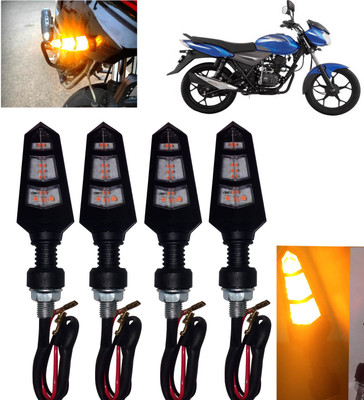 DvineAutoFashionZ Front, Rear, Side LED Indicator Light for Bajaj Discover(Amber)