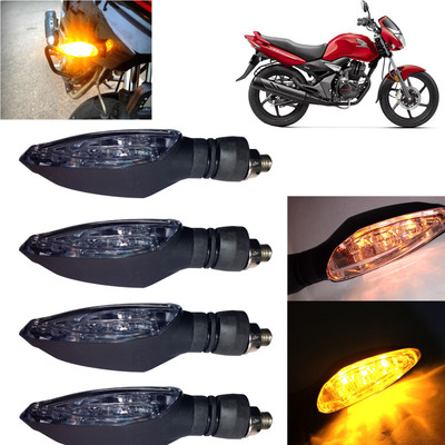 Pious Front, Rear, Side LED Indicator Light for Honda CB Unicorn(Amber)