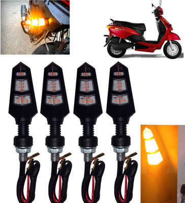 DvineAutoFashionZ Front, Rear, Side LED Indicator Light for Universal For Bike Universal For Bike(Amber)