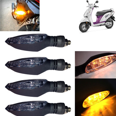 Pious Front, Rear, Side LED Indicator Light for Honda Activa i(Amber)